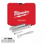 Milwaukee 48-22-9044 Tool 25PC 1/4" Drive Metric & Sae Ratchet And Soc. Fixed Price $92.81.