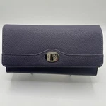Mundi Purple Wallet File Master Accordion Style Snap Closure. Fixed Price $10.00.