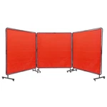 Vevor Welding Screen With Frame 3 Panel 6' X Curtain 12 Wheels. Fixed Price $145.90.