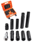 10PCS Spline Lug Nuts Socket SET,1/2" Impact Key With 3" Extension For.... Fixed Price $69.02.