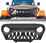 Front Shark Grille Compatible With Jeep Wrangler Rubicon Sahara Sport Tj 1997-20. Fixed Price $185.99.