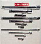 Craftsman 1/4 Drive, 3/8 And 1/2 Extensions(pick Size). Fixed Price $12.00.