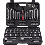 Mechmax 161-PIECE Master Mechanics Tool Set & 1/4", 3/8", 1/2" Drive Socket K.... Fixed Price $116.83.