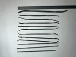Grobet 12 Piece Swiss Die Sinker Rifflers And Files, Cut 0; 5.5"/6 /7" Length. Fixed Price $125.00.