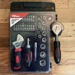 Hyper Tough 38 Piece Stubby Tool Set Ratchet Screwdriver Sockets Bit New In Box. Fixed Price $13.00.