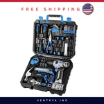 Dekopro 126-PIECE Home Tool Kit W/ 8V Cordless Drill Set Blue Diy Repair. Fixed Price $74.99.