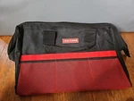 Craftsman Ballistic Nylon Red Black Tool Bag 12.25" X 17.5" Construction Work. Fixed Price $20.20.