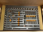 Gearwrench 120XP 1/4", 3/8", 1/2" Drive Standard Deep Sae/metric Tool Set. Fixed Price $200.00.