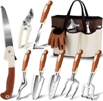 Tool SET,10 Pcs Heavy Duty Gardening Hand Kit For Women Aluminum Wit. Fixed Price $47.99.