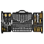Uimoso 207-PIECE Mechanics Tool Kit With Sae & Metric SOCKETS,3/8", 1/2" Drive. Fixed Price $85.89.