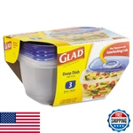 Gladware Deep Dish Containers With Lids, 8 Cups (64 Oz), 3-PACK. Fixed Price $18.17.