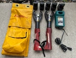 Pair Of Fairmont Gator EK425 Crimping Tool W/3" Jaws Batteries & Accessories. Fixed Price $450.00.