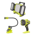 Ryobi One+ 18V 3-LIGHT Kit Hybrid Panel, Spotlight, Flexible Clamp (tool Only). Fixed Price $189.99.