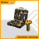Deko Household Hardware Tool Box 126PCS Set With 8V Cordless Drill Electri. Fixed Price $390.00.
