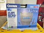 Quinn 3/4 In. Drive Sae Ratchet And Deep Impact Socket Set, 21-PIECE New Sealed. Fixed Price $206.28.