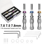 3PCS 7 Pin Advanced Tubular Tool Set For Padlock Hook Seal Pick Puller. Fixed Price $24.98.