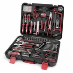 Prostormer 259-PIECE Household Hand Tool Kit Set W/case Red Metric Diy Home. Fixed Price $113.99.