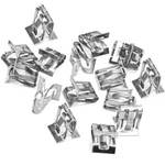 Dawfall 15 Pcs Dashboard Trim Clip, A-pillar U-shaped One Size, Silver. Fixed Price $12.99.