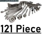 121 -piece Craftsman Overdrive Sae Metric Gunmetal Chrome Mechanics Tool Set New. Fixed Price $269.13.