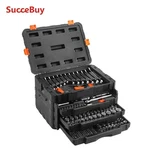 Succebuy 450-PIECE Mechanics Tool Set Socket 1/4 3/8 1/2 Drive Sae Metric. Fixed Price $219.00.