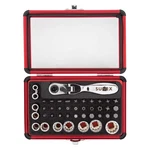 Sunex Tools 9732 44PC 1/4 Mini Dual Flex Head Ratchet W Socket Bit Set. Fixed Price $77.50.