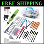 Premium 108-PIECE Hobby Tool Set With Portable Box Perfect For Model Builders. Fixed Price $70.39.