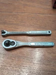 Craftsman -vj- 44807 -v- 43523 1/4 Dr. Ratchet & Breaker Bar Pc. Set Usa. Fixed Price $25.99.