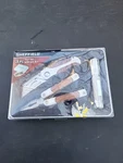 Sheffield 3 Pc Tool Set With Gift Box Multi Utility Knife Flashlight New. Fixed Price $24.99.