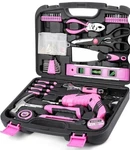 Urasisto Pink Household Tool Box Set Of 136 Pcs. Fixed Price $32.30.
