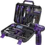 Cartman 150 Piece Tool With 8V Purple Cordless Drill Set,home. Fixed Price $84.99.