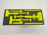 Snap-on Tools New 3PC Hi Viz Soft Face Dead Blow Hammer Foam Set HBFE302HV. Fixed Price $489.99.