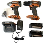 Ridgid 18V Drill Driver & Impact W/ Charger Two Ah Batteries R92721. Fixed Price $119.95.