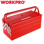 Workpro 18" Metal Tool Box Cantilever Folding Storage Organizer 5-TRAYS. Fixed Price $49.99.