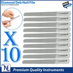 Professional Nail File Set X10 Diamond Deb Fine Grit Manicure Pedicure. Fixed Price $44.84.