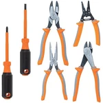 Klein 9418R 1000V Insulated 6PC Tool Set Cutter Pliers Screwdriver Wire Stripper. Fixed Price $136.99.