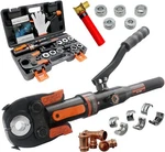Copper Tube Fittings Hydraulic Pipe Crimping Tool With 1/2",3/4" And 1" Dies. Fixed Price $189.00.