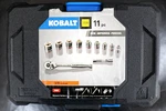 Kobalt 11 Pc 0840024 Sae 3/8" Mechanics Tool Set PRO90 Ratchet New. Fixed Price $28.99.