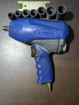Kobalt 1/2" Air Impact Wrench + 7 Socket Set Pneumatic Twin Hammer Tool LGA-15. Fixed Price $39.99.