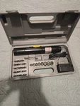 American Tool Exchange Cordless Screwdriver + Bits Case. Fixed Price $10.00.