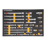 1/4 In., 3/8 1/2 Drive Chrome Tool Accessories Set With Eva Foam Tray (. Fixed Price $223.99.