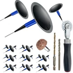 Socpuro Tire Repair Patch Tool Kit Including 24PCS Plugs Tungsten .... Fixed Price $34.93.