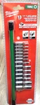 Milwaukee 13PC 1/4" & 3/8" Dr Torx Bit Socket Set W/rail T8-T60 #48-22-9532. Fixed Price $139.49.