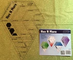 Jaybird Quilts Hex More Ruler Use For Disco, Day Break, Candy Dish, Etc.. Fixed Price $24.99.