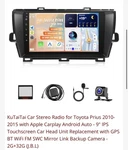 Kutaitai 9-INCH Car Stereo 2+32GB Radio For Toyota Prius 2010 2015. Fixed Price $80.00.