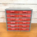 Vintage Sears Craftsman 12 Red Drawersmetal Tool Cabinet Small Parts Organizer. Fixed Price $49.99.