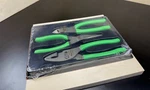 Snap-on Tools Usa New 3PC Green Soft Grip Mini Slip Joint Pliers Set PL307ACFG. Fixed Price $135.00.