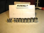 Kobalt (11 Pcs) 1/4" & 3/8" Drive Spline Sockets (3/16" To 3/4"). Fixed Price $17.25.