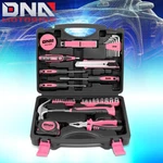 46PCS Household Hand Kit Screwdriver Sockets Hammer Test Pen Toolbox Pink. Fixed Price $23.99.