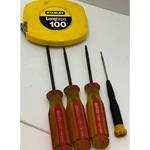 Stanley Vintage Tool Lot 100FT Tape Measure Torx Screwdriver Set T15 T20 T25. Fixed Price $34.99.