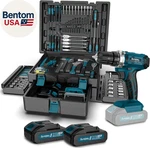 Tool Kit With 21V Cordless Drill 255-PCS Portable Complete General Basic Home. Fixed Price $144.86.